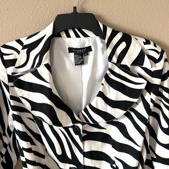 Sandro Sportswear Zebra Print Jacket - Picture 2 of 9